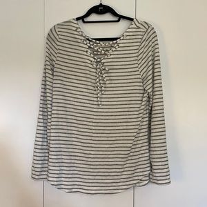 Soft light weight sweater with straps back. Worn twice.